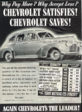 1941 Chevrolet Satisfies Advertisement