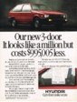 1986 Hyundai Excel Advertisement