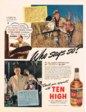 Ten High Bourbon Whiskey Advertisement