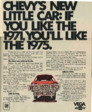 1975 Chevrolet Vega Advertisement