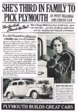 1937 Plymouth Deluxe 4 Door Touring Sedan Advertisement