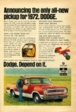 1972 Dodge Adventurer Advertisement