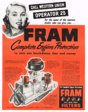 1950 Advertisement for FRAM Filters