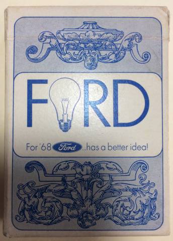 Rare 1968 Ford car line playing cards Deck