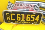1951 Chevrolet 'Gilmore Gasoline' Panel License Plate