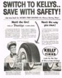 1957 Kelly Tires Advertisement