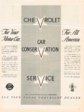 Chevrolet Car Conservation Service Advertisement