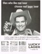 Lucky Lager Beer Advertisement