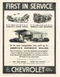 Chevrolet First in Service Advertisement