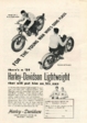 1959 Harley Davidson Model 165 Lightweight Advertisement