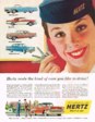 1957 Hertz Rent-a-Car Advertisement