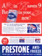 1950 Prestone Anti-Freeze Ad