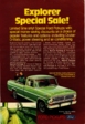 1972 Ford Explorer Special Pickup Advertisement