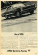 1966 Pontica Tempest OHC 6 Sprint Advertisement