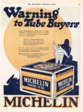 1919 Michelin Tires Advertisement
