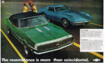 1968 Chevrolet Camaro and Corvette Ad