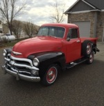 1954 Chevy Pickup Truck 1/2 ton short bed,