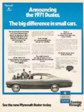 1971 Plymouth Duster Ad
