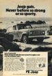 1971 Jeepster Commando Ad