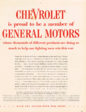 Chevrolet War Products Advertisement