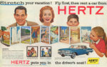 1960 Hertz Rent a Car Advertisement