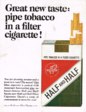 1964 Half and Half Filter Cigarette Ad