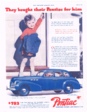 1940 Pontiac Special Six 4 Door Touring Sedan Advertisement