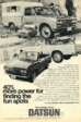 Datsun Pickup Truck Ad