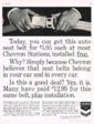 1962 Chevron Seat Belt Ad
