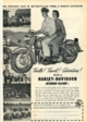1952 Harley Davidson Motorcycle Advertisement