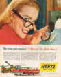 1957 Hertz Rent a Car Advertisement