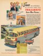 1950 Trailways Thru-Bus Transportation Ad