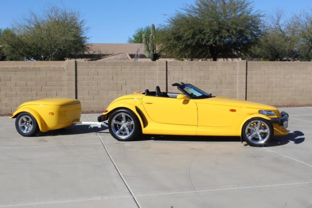 2000 plymouth prowler yellow 12000 mi with trailer