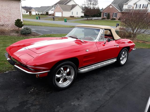 1964 corvette red/white