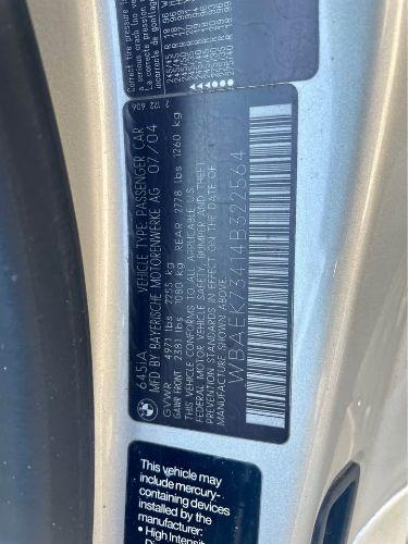2004 BMW 645ci