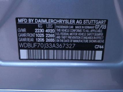 2003 Mercedes Benz E500