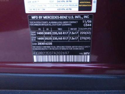 2007 Mercedes Benz ML320