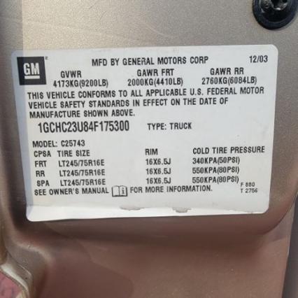 2004 Chevrolet Silverado