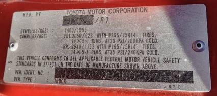 1987 Toyota R22