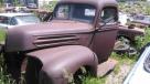 46 ford pickup cab and front no title parts or rat