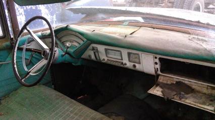 56 mercury station wagon side trim (hockey sticks)