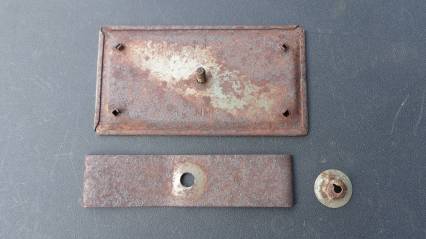 1958 Chevy Clock Delete Plate