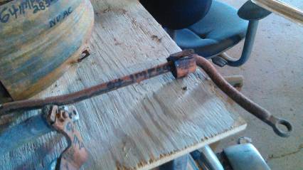58-64 chevy car used v-8 front sway bar.