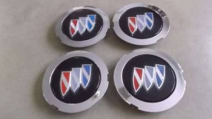 1985,1989 Buick (4) 14 Wire Wheel Cover Emblem