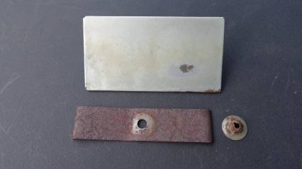 1958 Chevy Clock Delete Plate